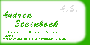 andrea steinbock business card